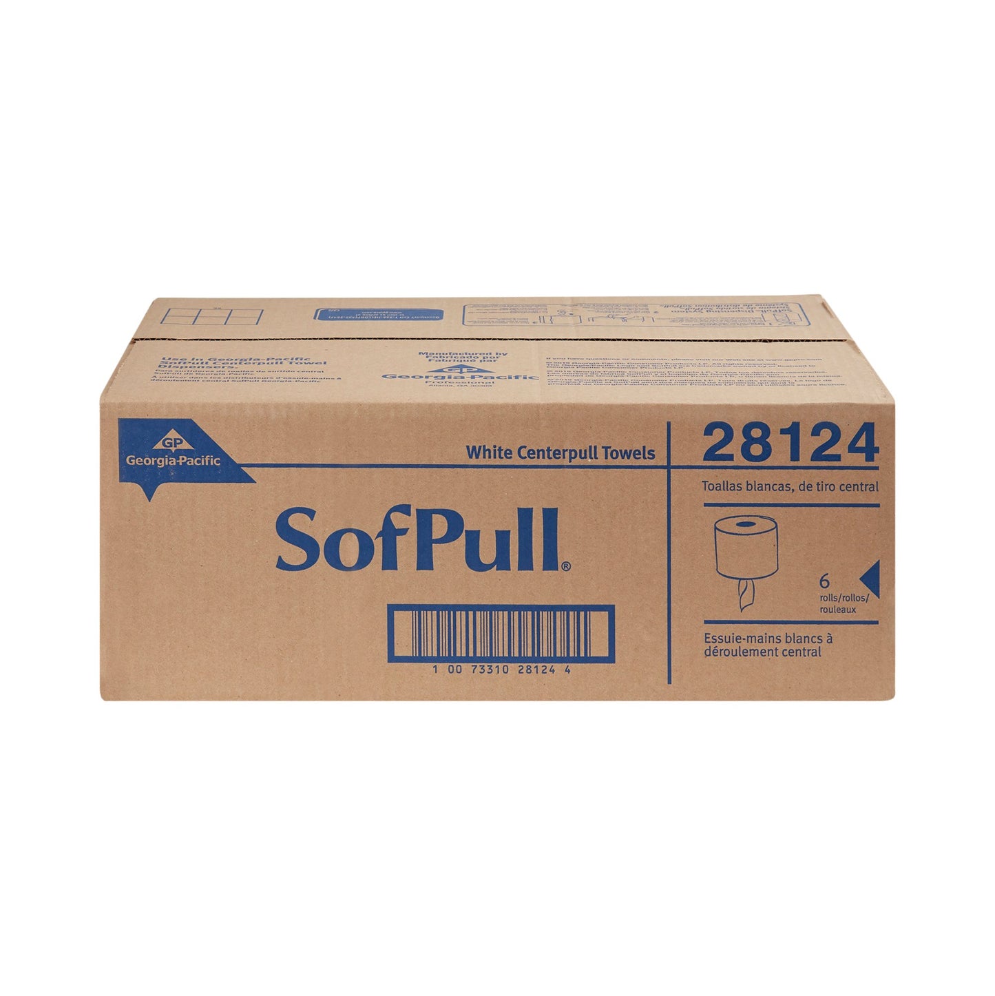 SofPull® White Paper Towel, 3,300 Feet, 6 Rolls per Case