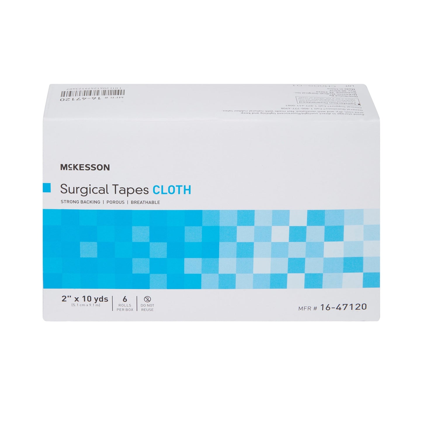 McKesson Silk-Like Cloth Medical Tape, 2 Inch x 10 Yard, White