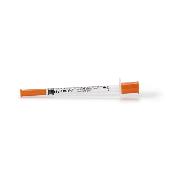 EasyTouch™ 1 mL Insulin Syringe with Needle, 30 Gauge, 5/16 Inch Needle Length