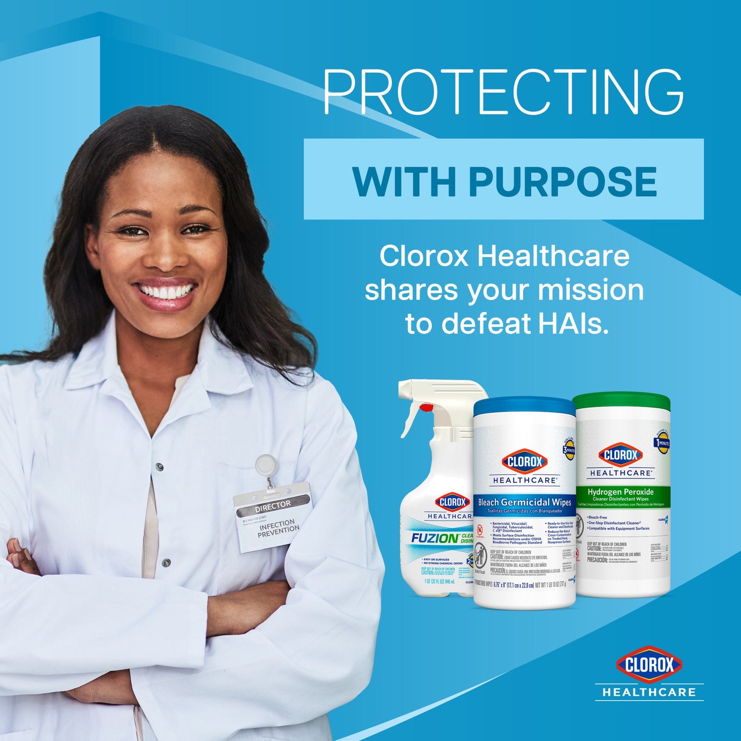 Clorox Healthcare® Bleach Germicidal Wipes, Canister, 150 ct.