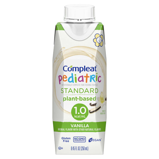Compleat® Pediatric Standard Plant-Based 1.0 Cal Tube Feed Formula, Vanilla
