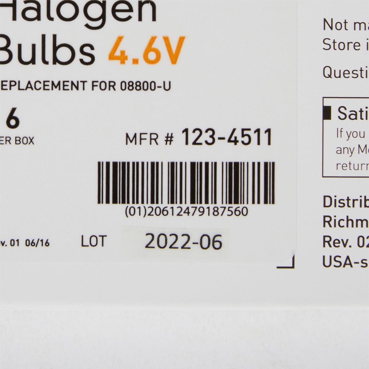 McKesson Halogen Lamp Bulb