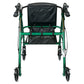 McKesson Folding Aluminum Four-Wheel Rollator, Green